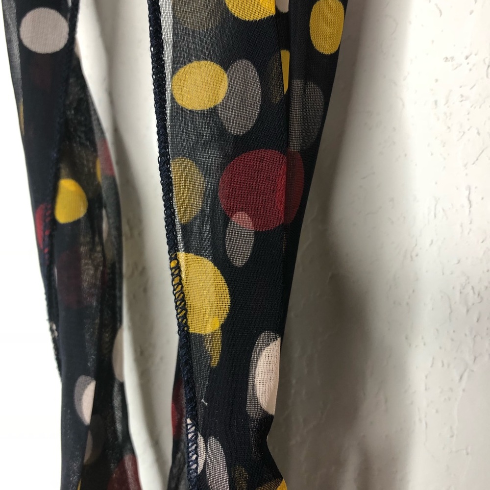 Navy and Polka Dot Scarf